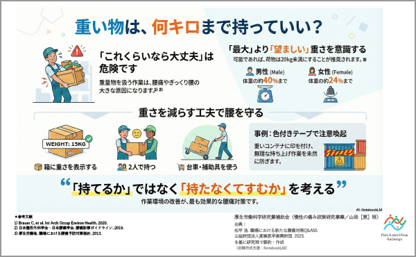 P8 重い物は、何キロまで持っていい?