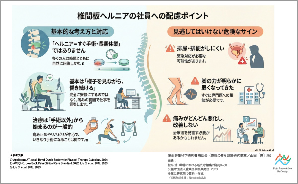 P9 椎間板ヘルニアの社員への配慮ポイント